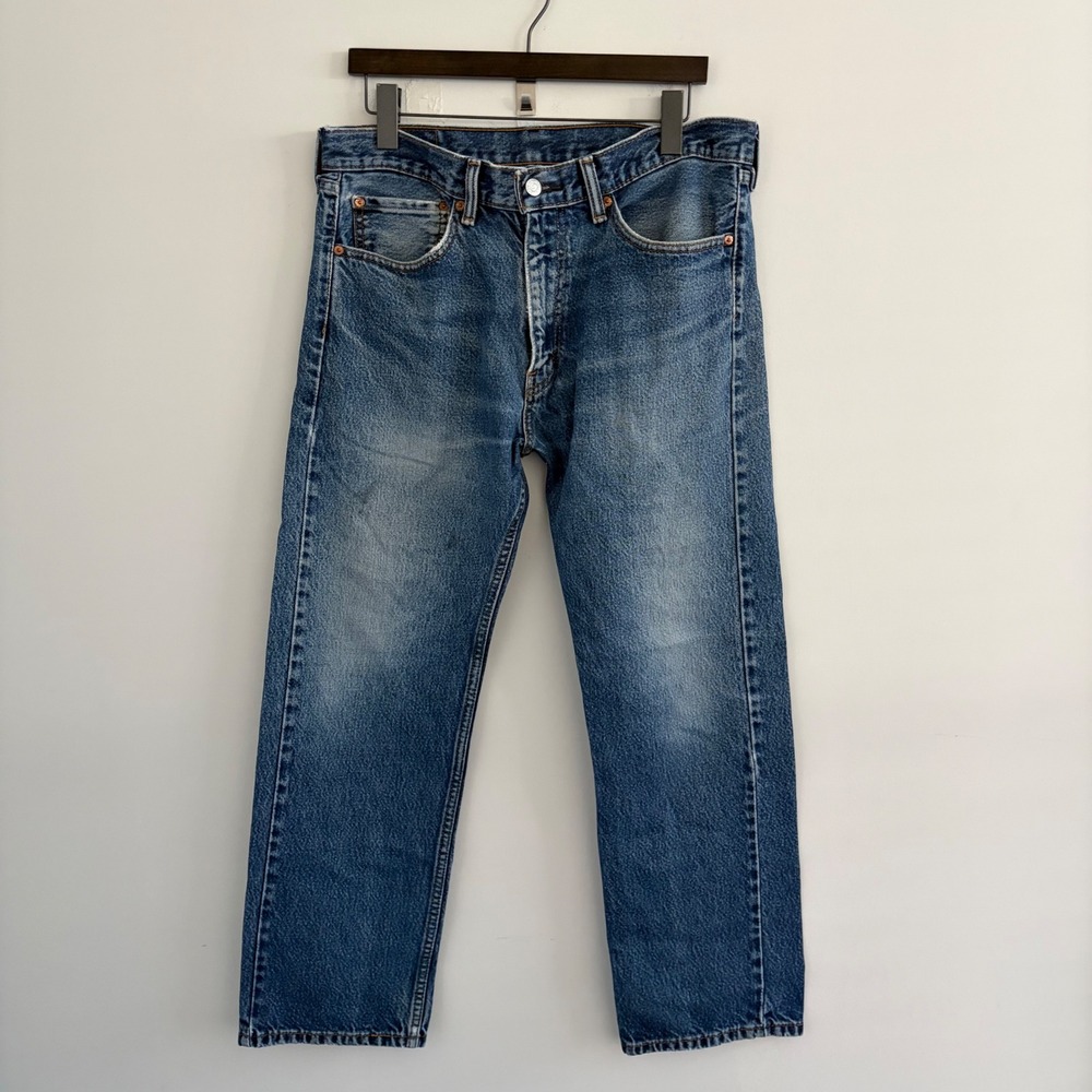 Levis 501 Mens Blue Straight Leg Denim Jeans W31 L29